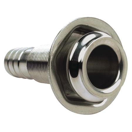Seachoice Mega-Flow Dripless 316 Stainless Thru Hull, 3/4" 18601
